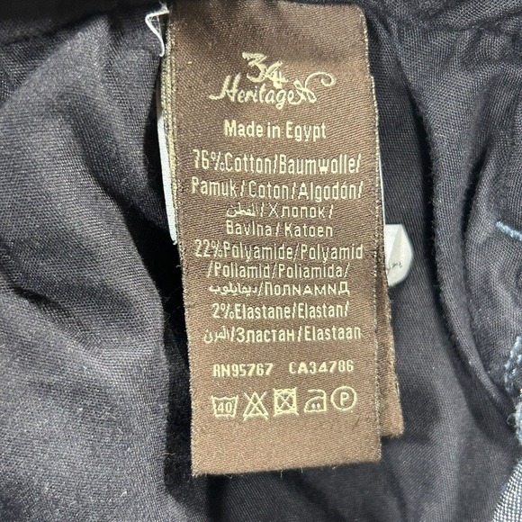 34 Heritage Jeans Men's 42x34 Blue Medium Wash Denim Straight Leg Measures 38x29 - Picture 10 of 14